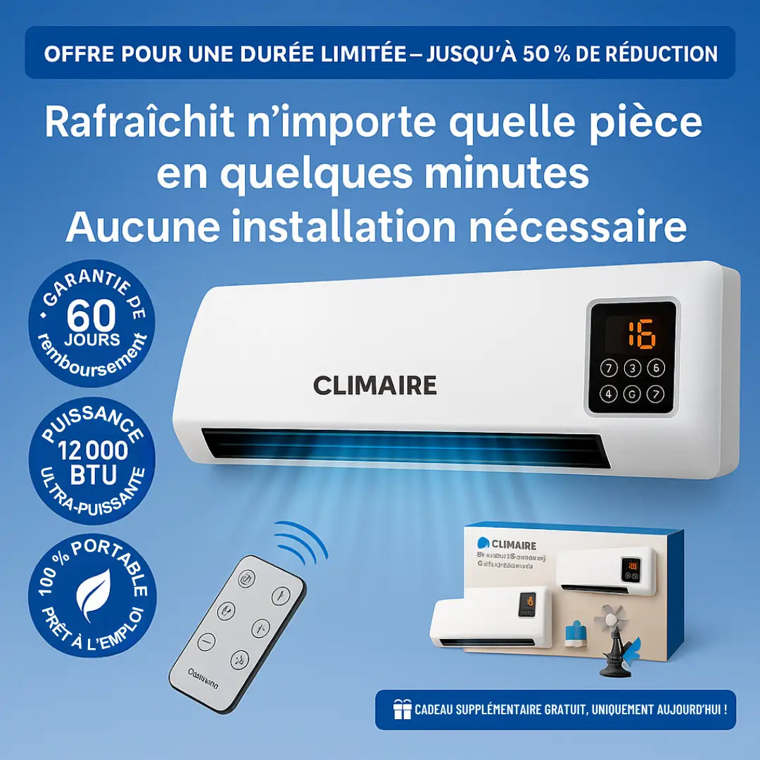 Climaire™ – Climatiseur Portable Turbo
