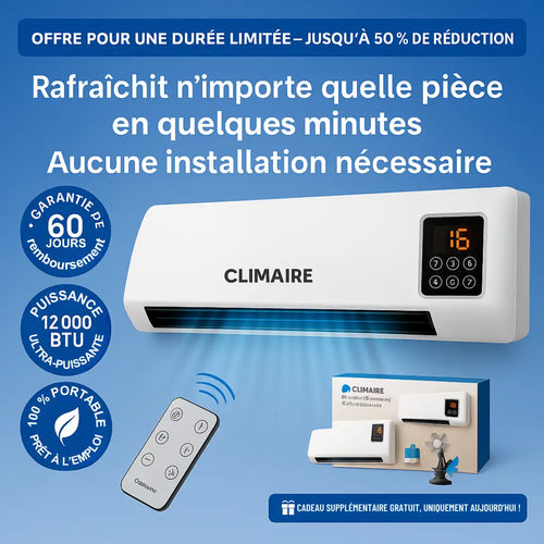 Climatiseur Portable Turbo – Climaire™